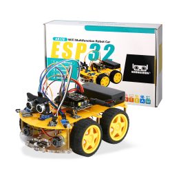 ESP32 WiFi Multifunction 4WD Robot Car Kit with WiFi APP control